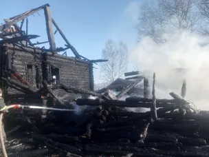 !!! Человек погиб при пожаре в д. Набережное